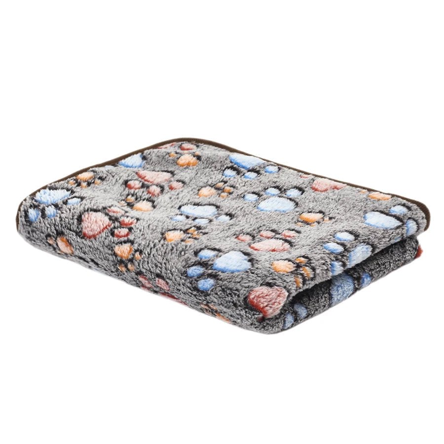 PawEase Plush Flannel Pet Blanket For Dogs And Cats, Cozy Easy Care