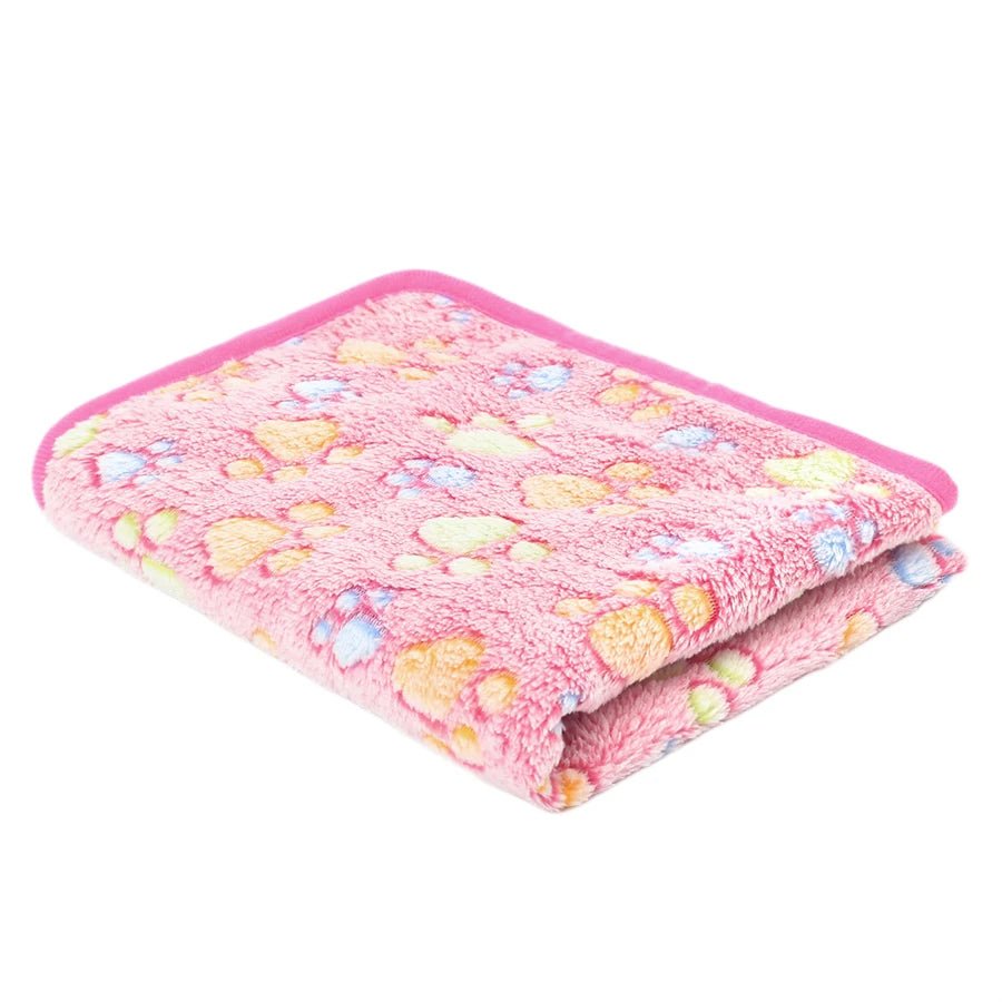 PawEase Plush Flannel Pet Blanket For Dogs And Cats, Cozy Easy Care