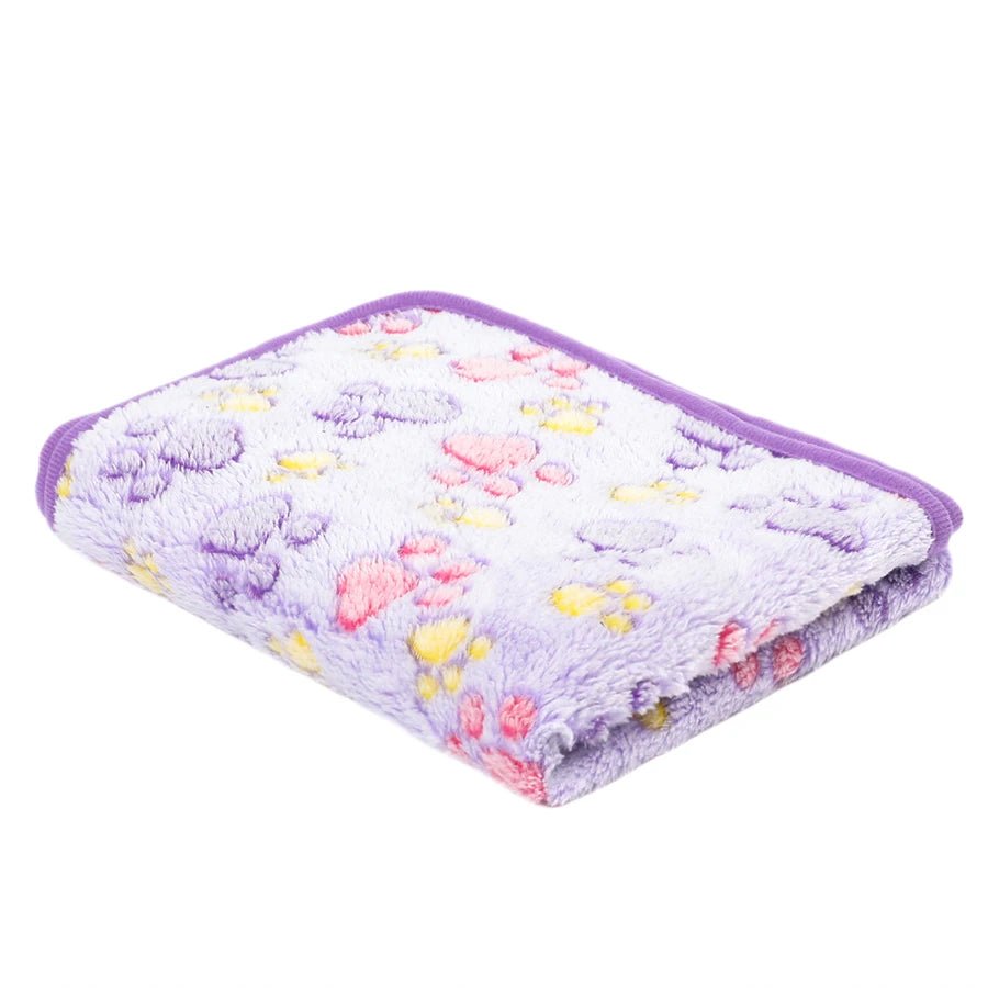PawEase Plush Flannel Pet Blanket For Dogs And Cats, Cozy Easy Care