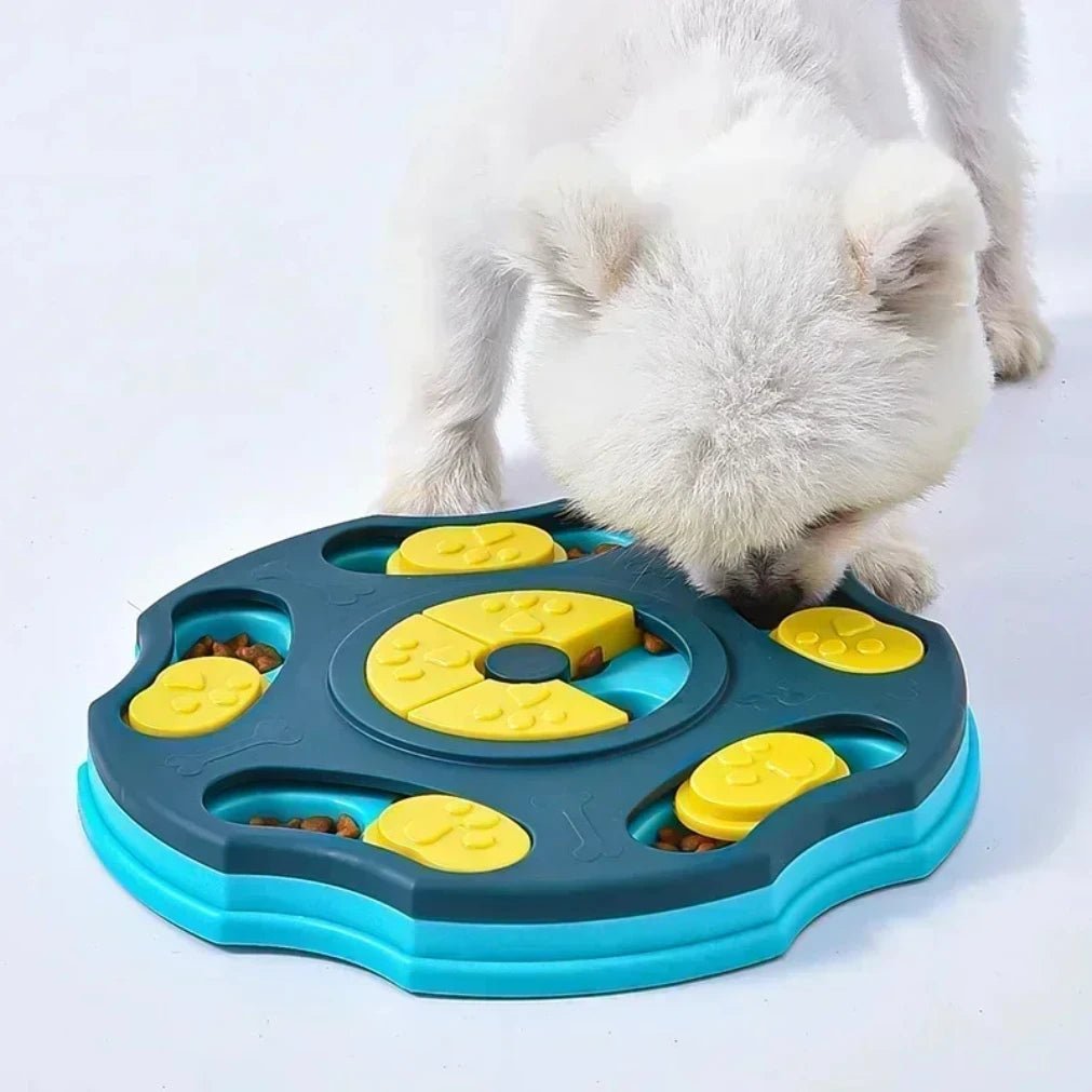 PawsPath Lassú Etető Puzzle Minden Kisállat Mérethez, Csúszásmentes Felület, Gondolkodtató Játék