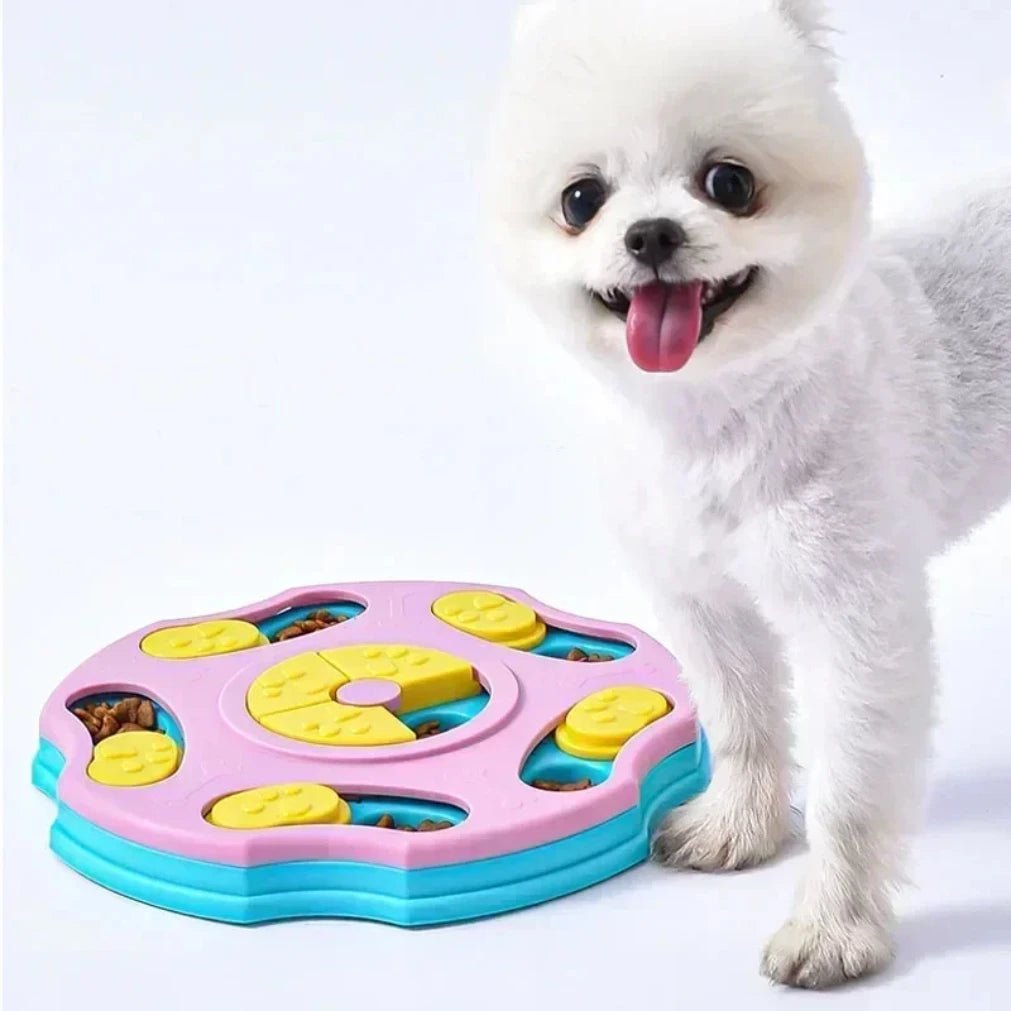 PawsPath Lassú Etető Puzzle Minden Kisállat Mérethez, Csúszásmentes Felület, Gondolkodtató Játék