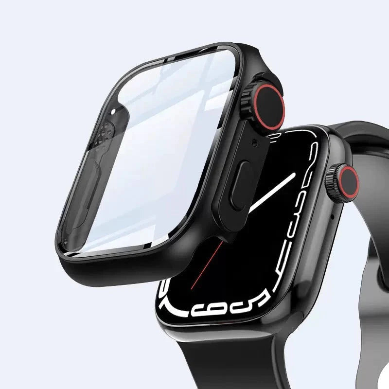Ultra-tyndt og vandtæt Apple Watch-etui med hærdet glasfilm