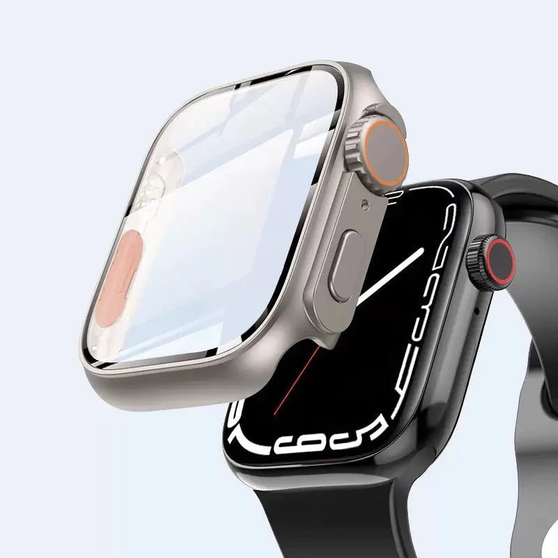 Ultra-tyndt og vandtæt Apple Watch-etui med hærdet glasfilm