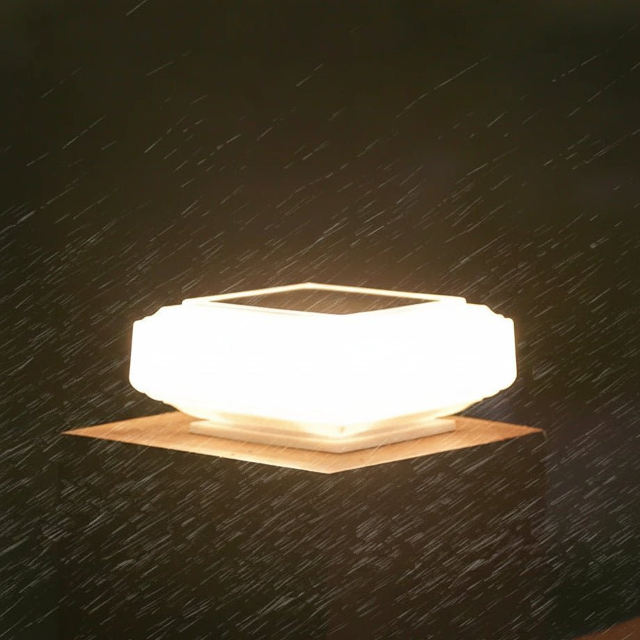 AuroraGlow Solar Garden Column Light - Warm Ambient Outdoor Decoration For Homeowners