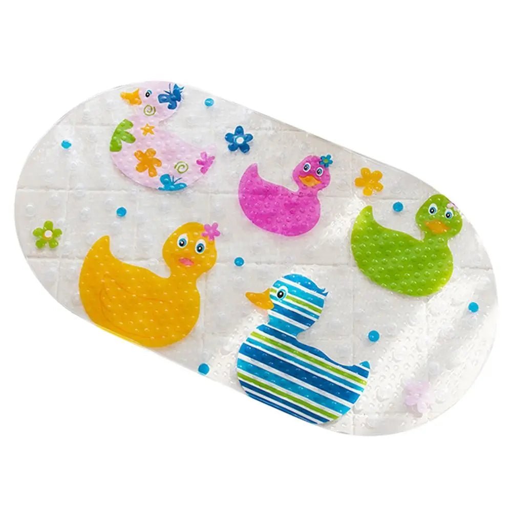 Protiskluzová koupelnová podložka Sunny Splash s kačenkou, barevný kreslený motiv pro děti