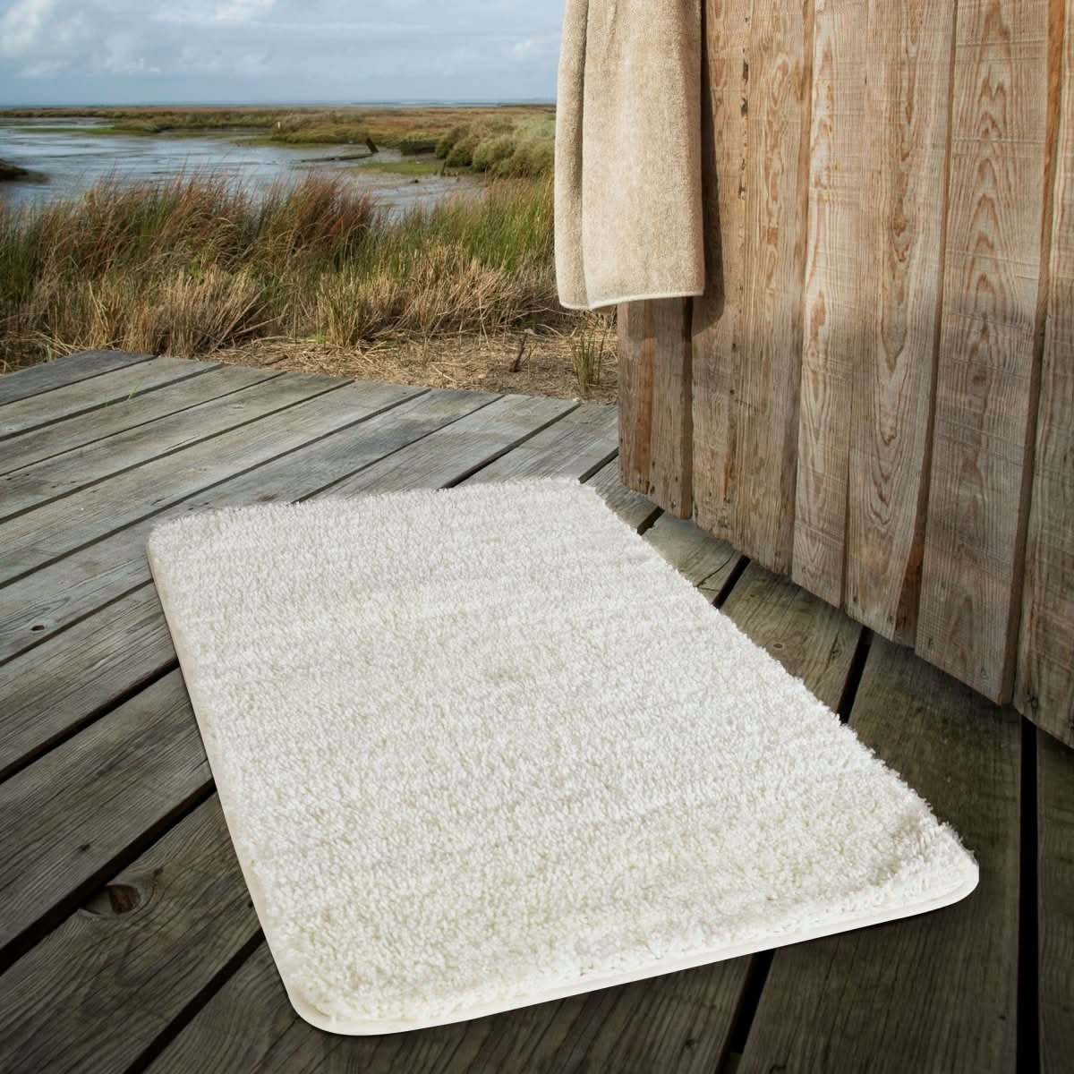 Alfombrilla de baño CalmNest ComfortMat de microfibra antideslizante de secado rápido para spa en casa, lujosa
