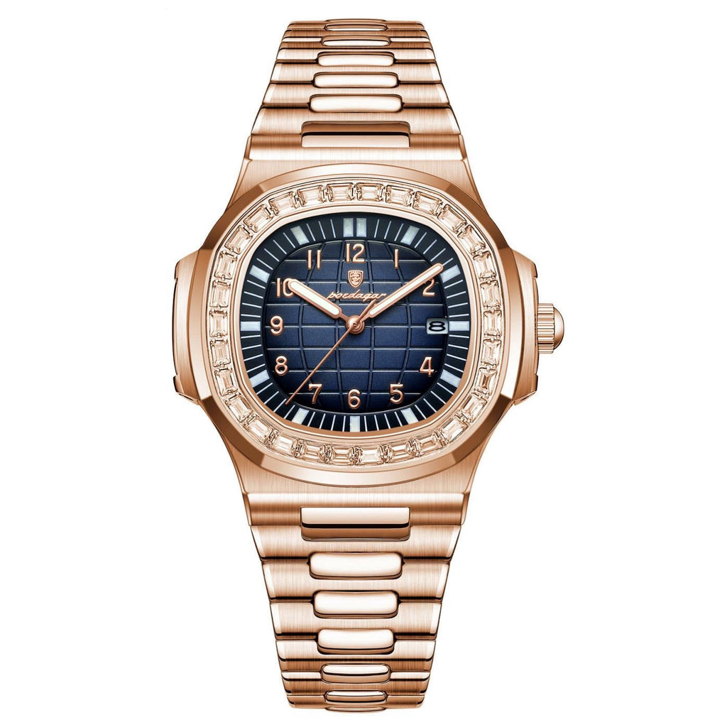Coloss Rose Gold 40mm Quartz Watch With Date And Luminous Hands