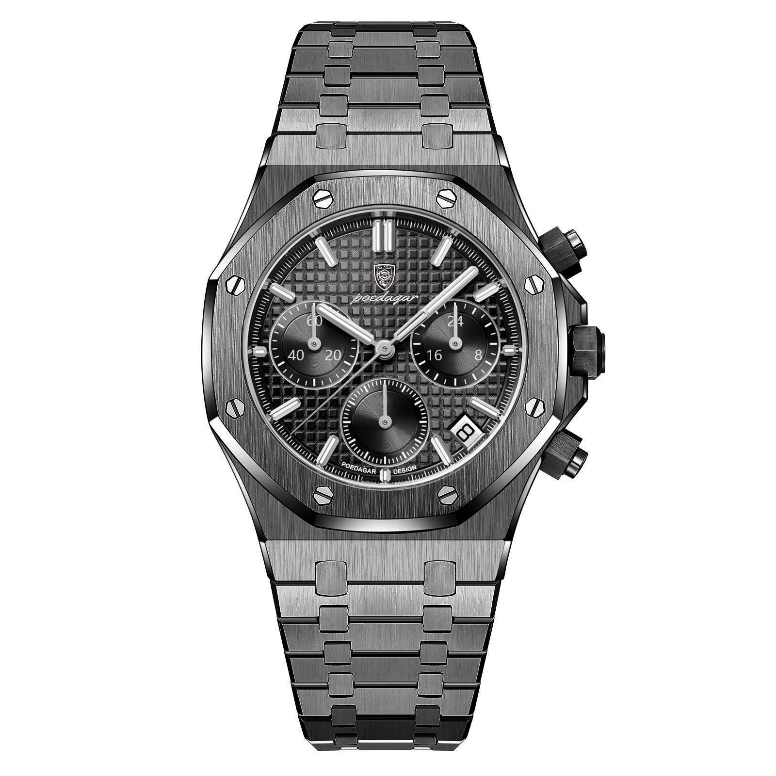 Zegarek Elegy Chronograph 42mm Edycja Czarna z mechanizmem kwarcowym