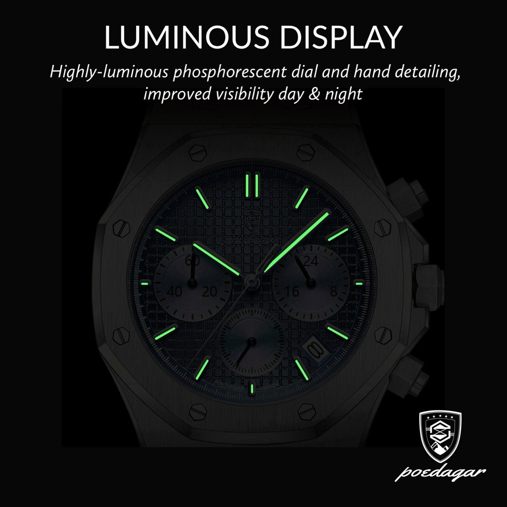 Zegarek Elegy Chronograph 42mm Edycja Czarna z mechanizmem kwarcowym
