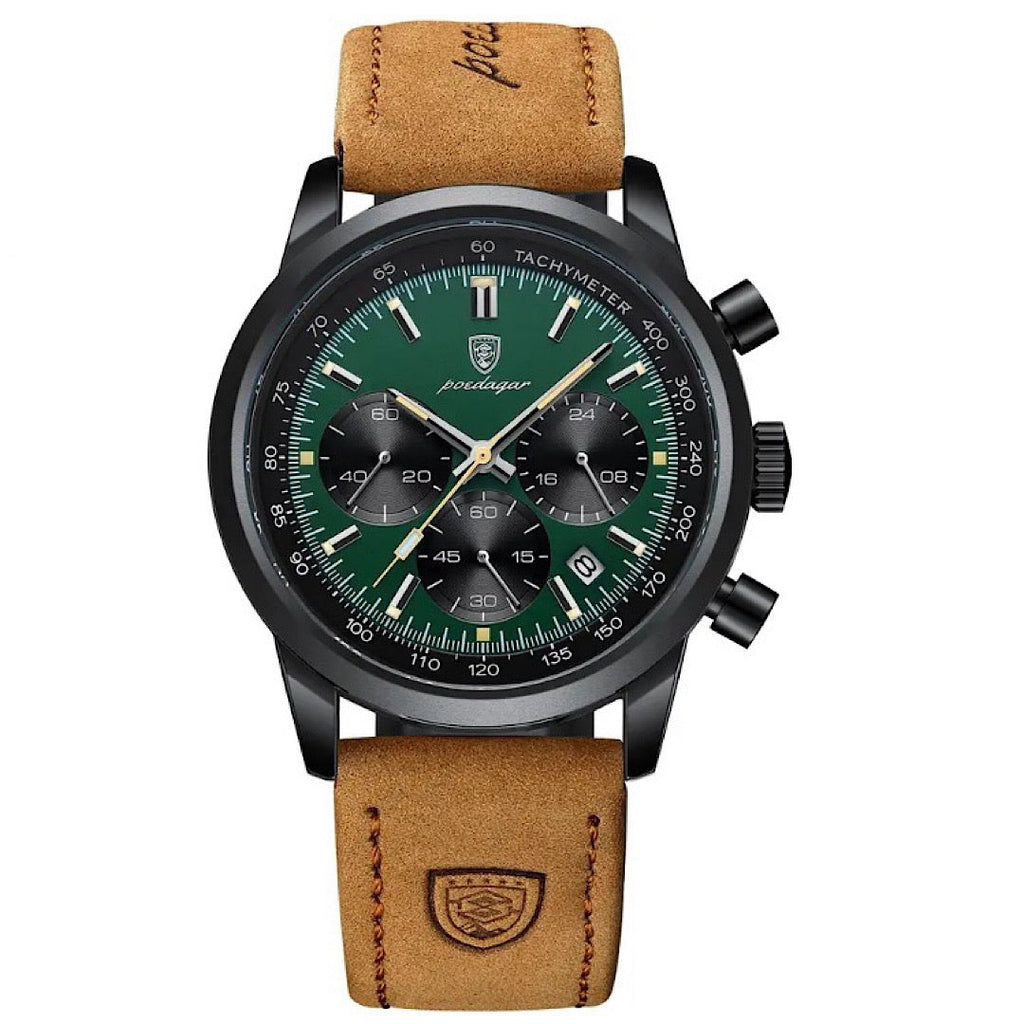 Zegarek kwarcowy chronograf Shade 41 mm z paskiem skórzanym