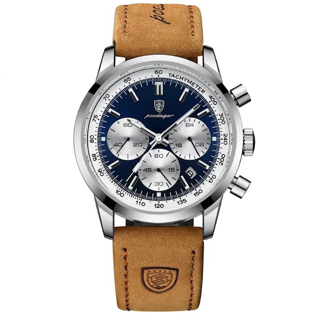 Zegarek kwarcowy chronograf Shade 41 mm z paskiem skórzanym