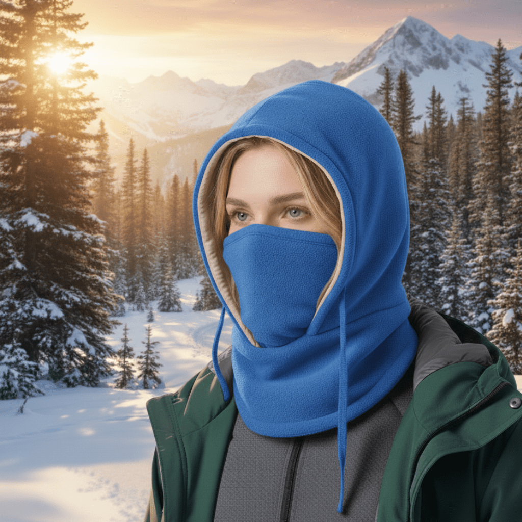 Căciulă rezistentă la vânt FrostGuard pentru vreme rece în aer liber, caldă și ideală pentru drumeți.
