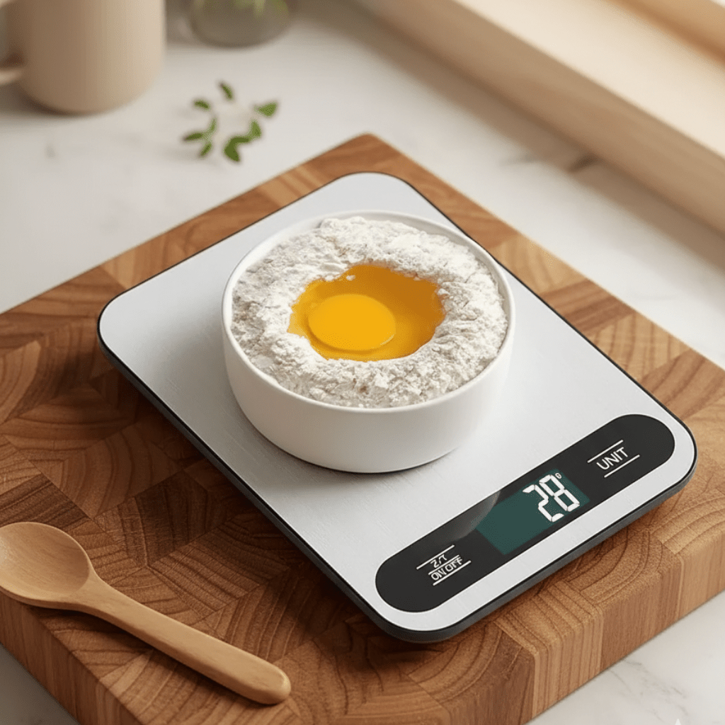 NovaWeigh Digital Kitchen Scale for Daily Use Compact and Precise for Home Cooks