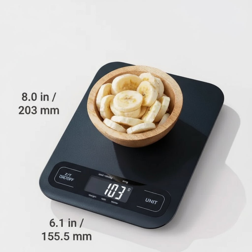 NovaWeigh Digital Kitchen Scale for Daily Use Compact and Precise for Home Cooks