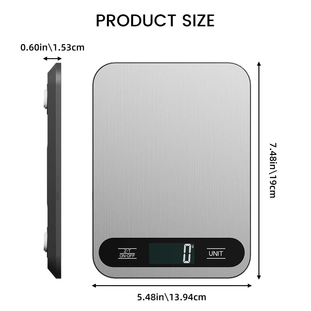 NovaWeigh Digital Kitchen Scale for Daily Use Compact and Precise for Home Cooks
