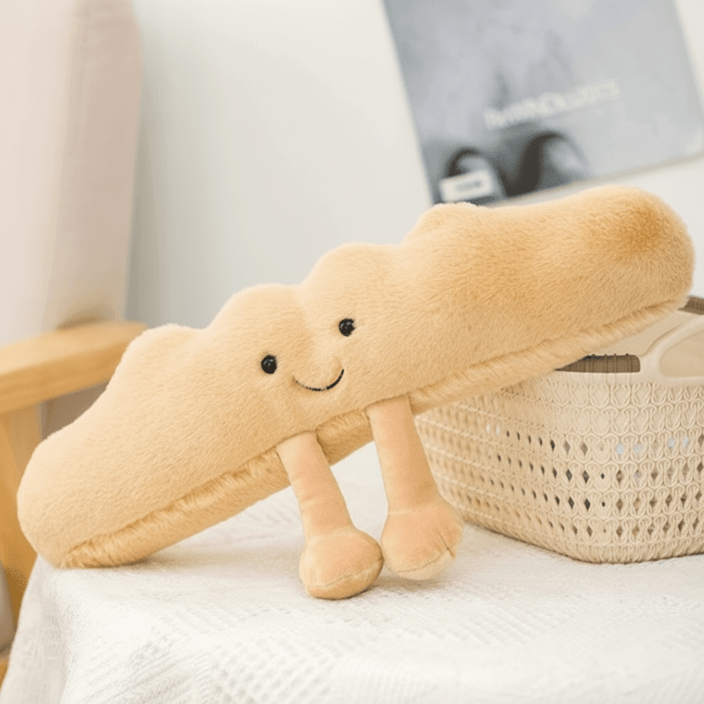 Pretzel Croissant Myk Kosedyr fra CozyNest Plush Co Ultra Myk Klem for Alle Aldre