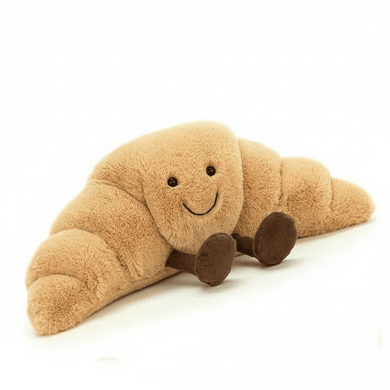 Pretzel Croissant Myk Kosedyr fra CozyNest Plush Co Ultra Myk Klem for Alle Aldre