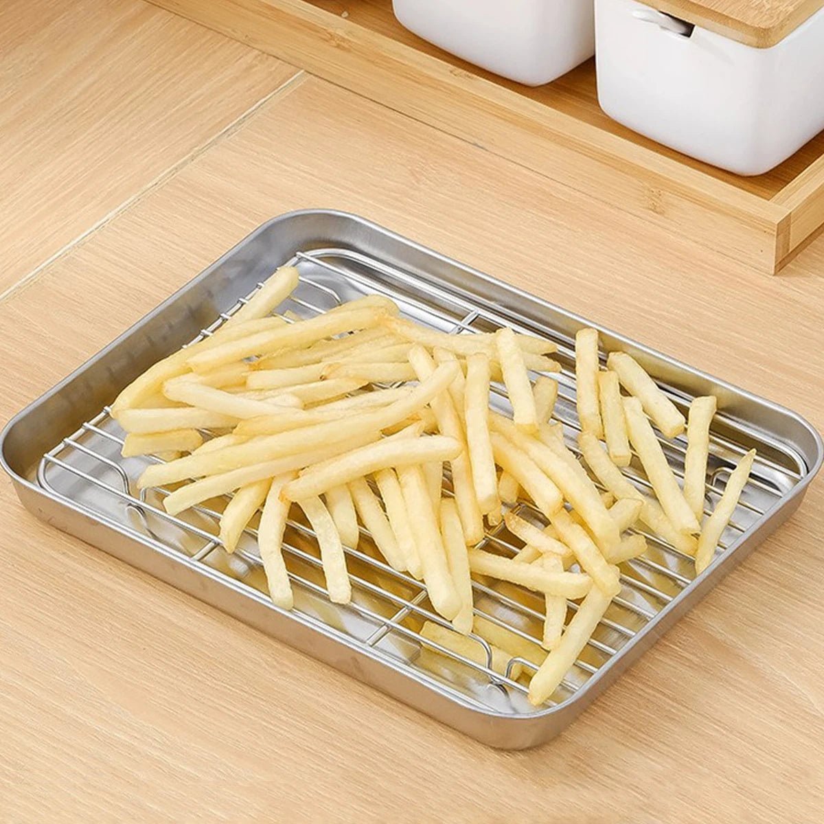 CrispNest Premium Rustfrit Stål Bageform Sæt til Nem Hjemmekogning
