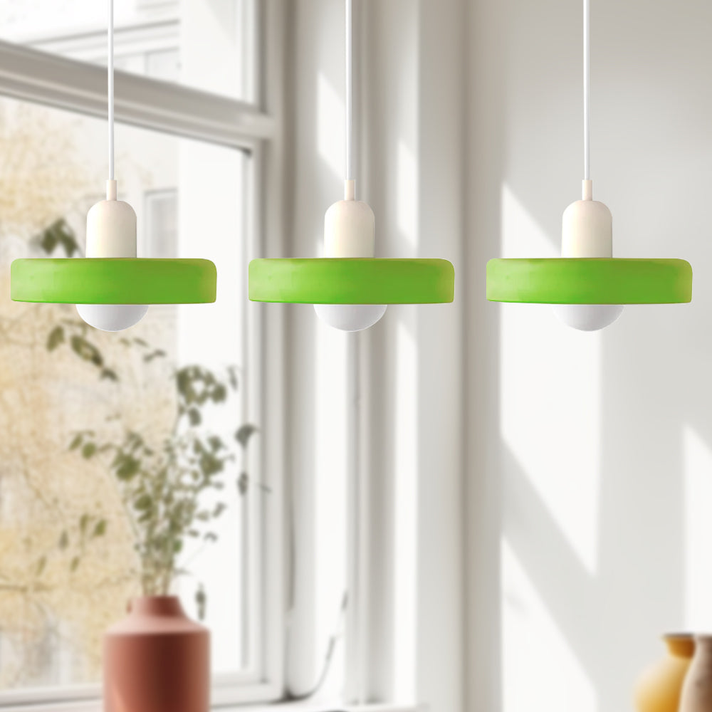 Taklampe med tre glasskjerm | Varm aksentlysning