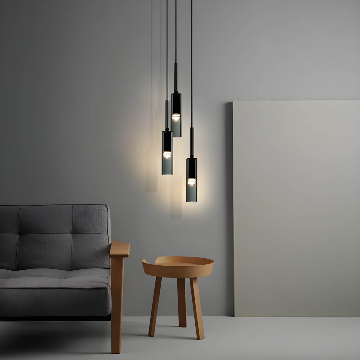 Nyva Glass- og Metallpendel med Integrert LED-belysning