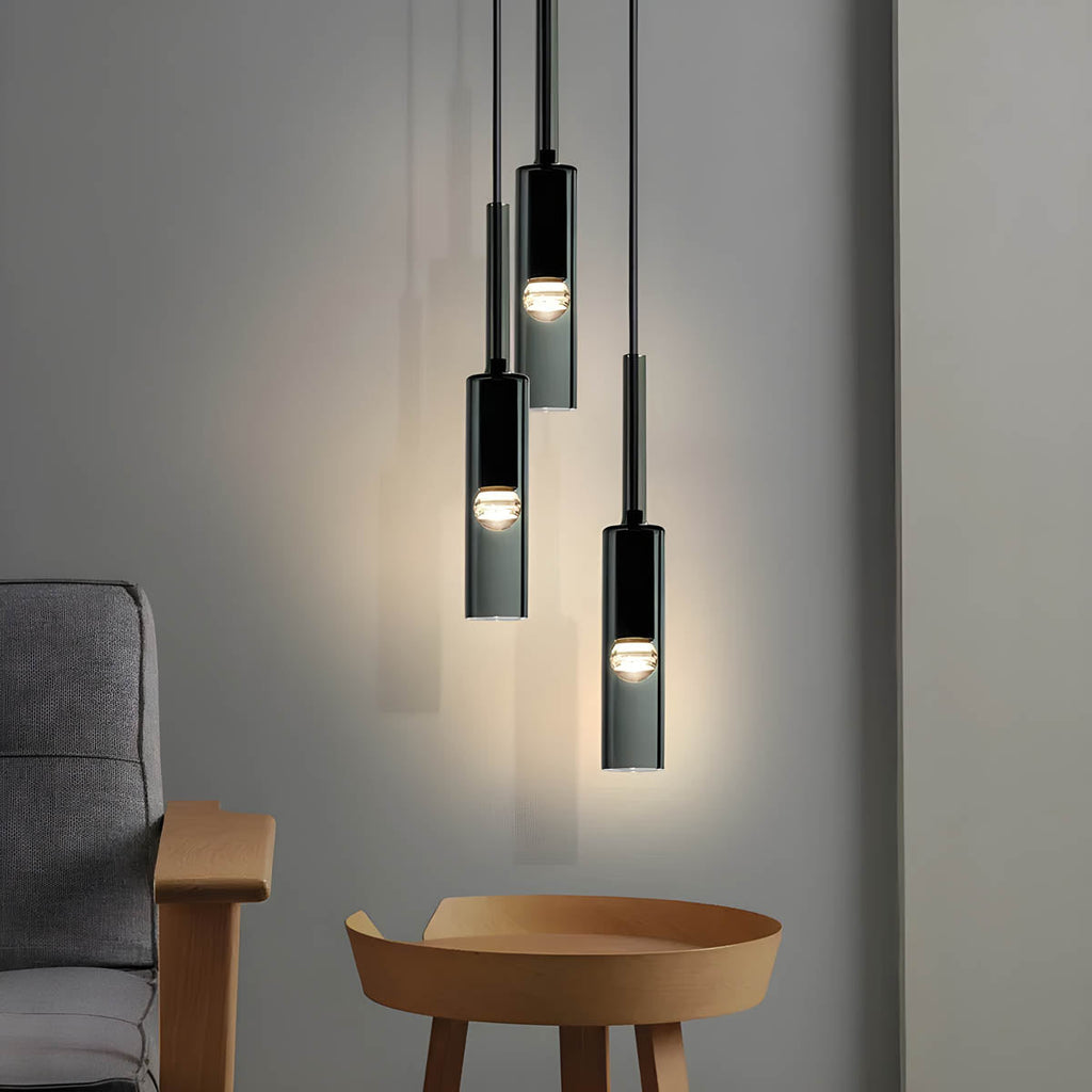 Nyva Glass- og Metallpendel med Integrert LED-belysning
