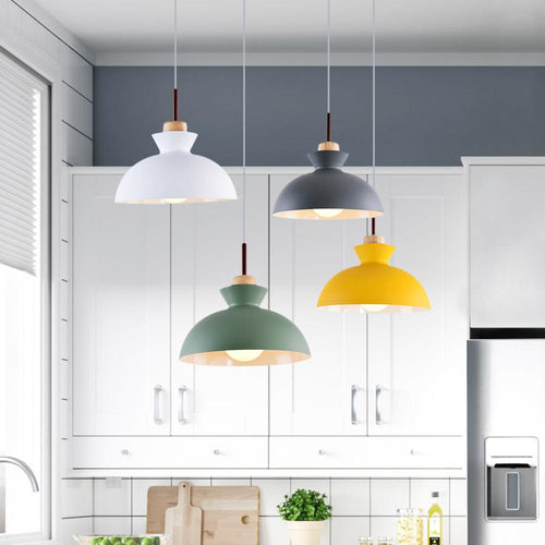 Lámpara colgante de cúpula ajustable para cocinas y comedores | compagnien