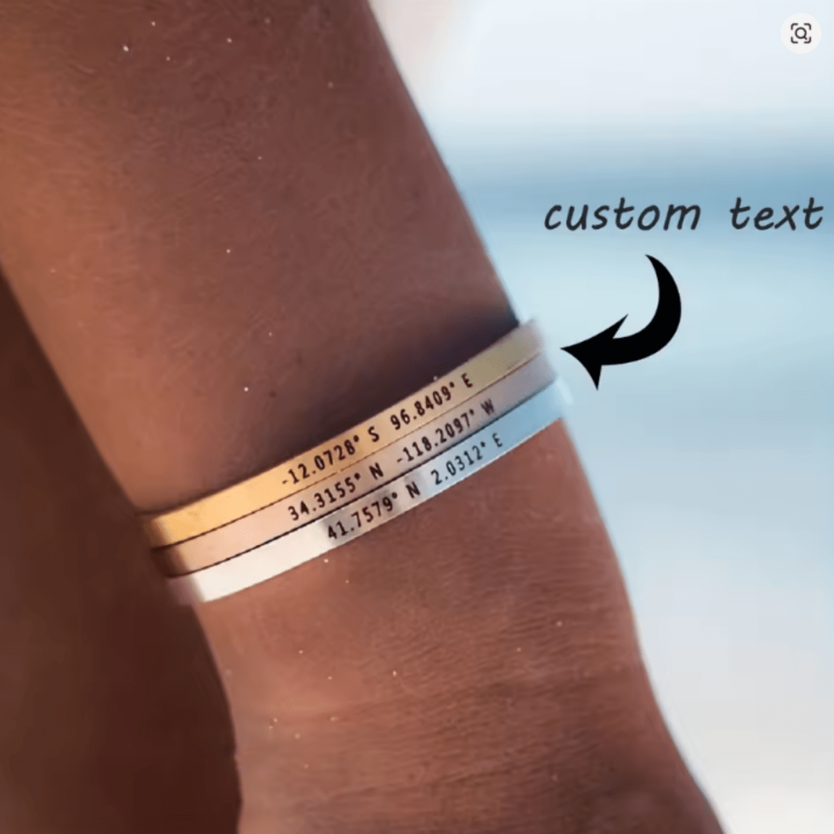 Bracciale in acciaio inossidabile inciso AureaLink stile personalizzato per donna