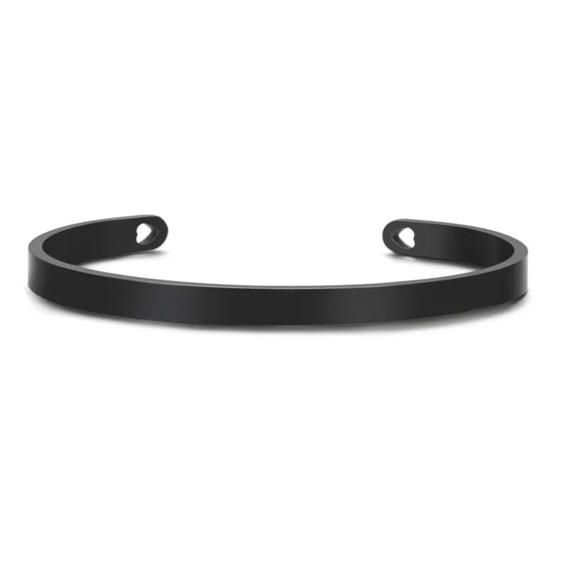 Bracciale in acciaio inossidabile inciso AureaLink stile personalizzato per donna
