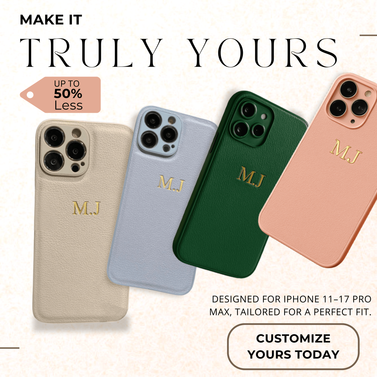 NovaGuard PU-lærveske for iPhone 14 til 17 Pro Max, slank, beskyttende og elegant