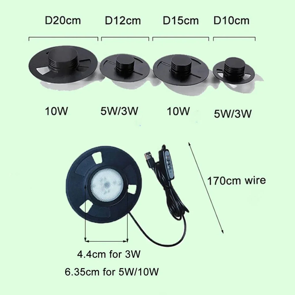 Lampada per piante GROWLUX a spettro completo con timer per una crescita sana