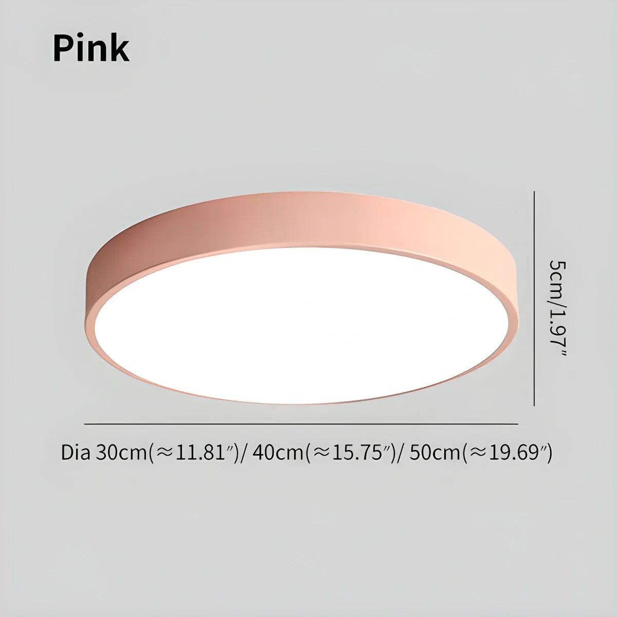 LED minimalistisk cirkulært macaron loftlys - Orntli