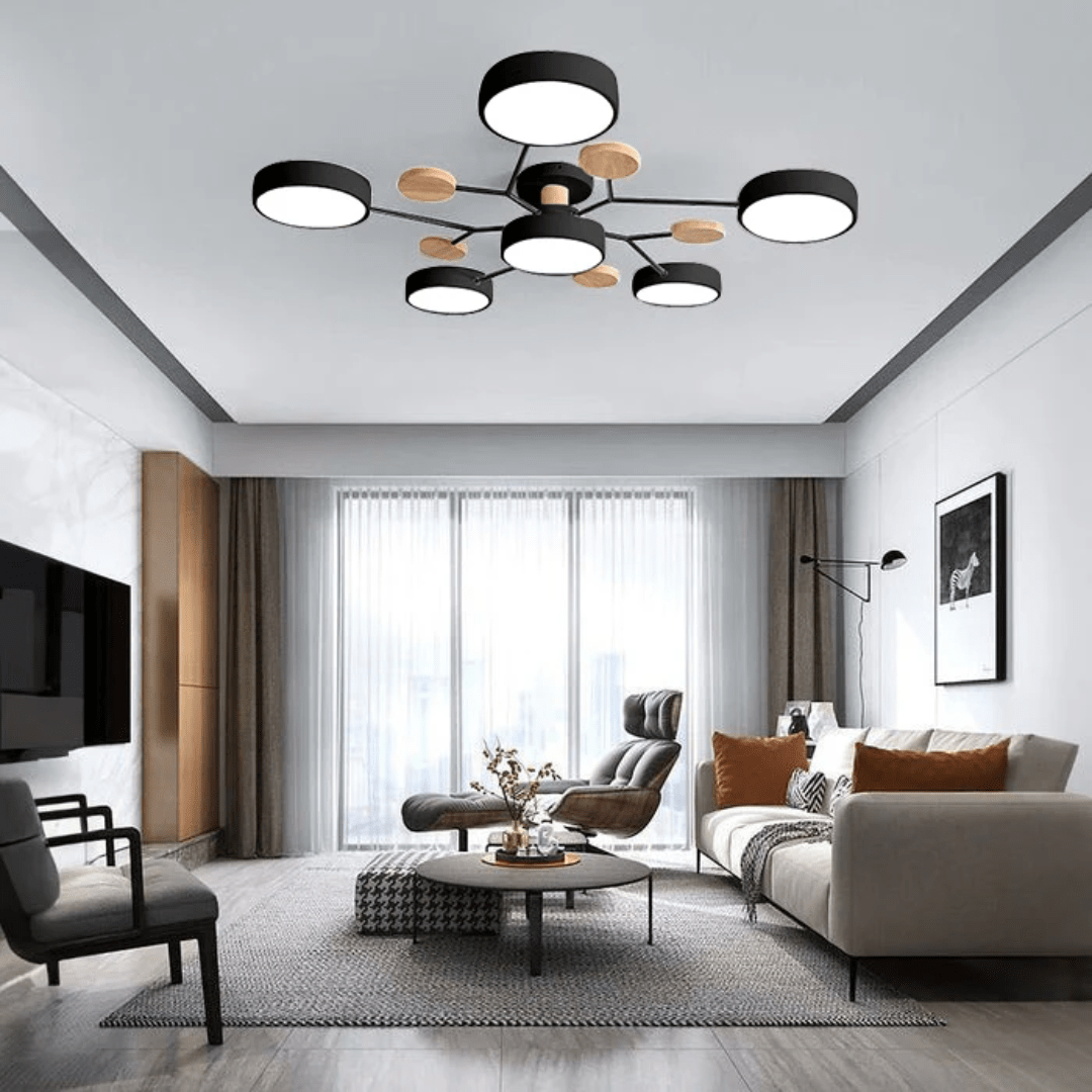 Ceilux moderne loftslampe i rund LED minimalistisk stil