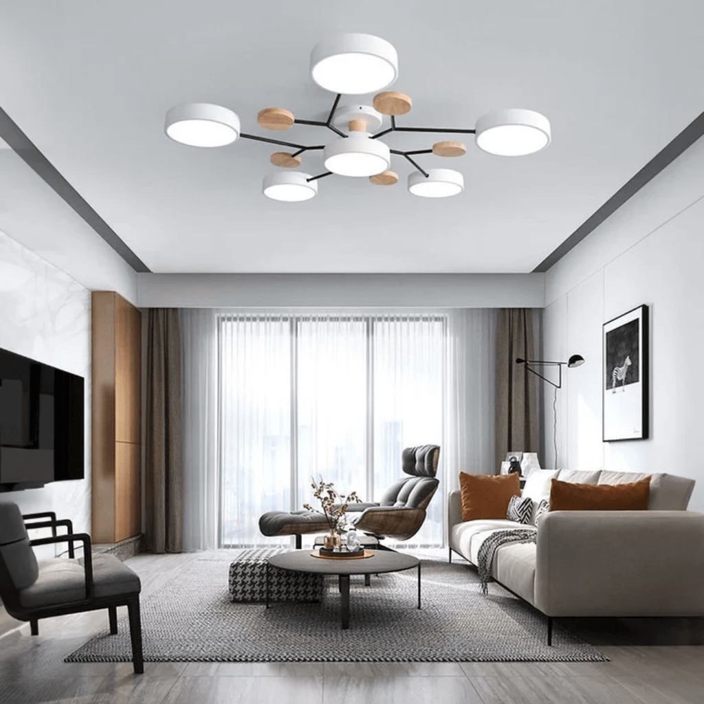 Ceilux moderne loftslampe i rund LED minimalistisk stil