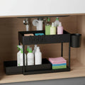 SORTLIVA Under-Sink Shelf Including Hanging Cup For Better Organization