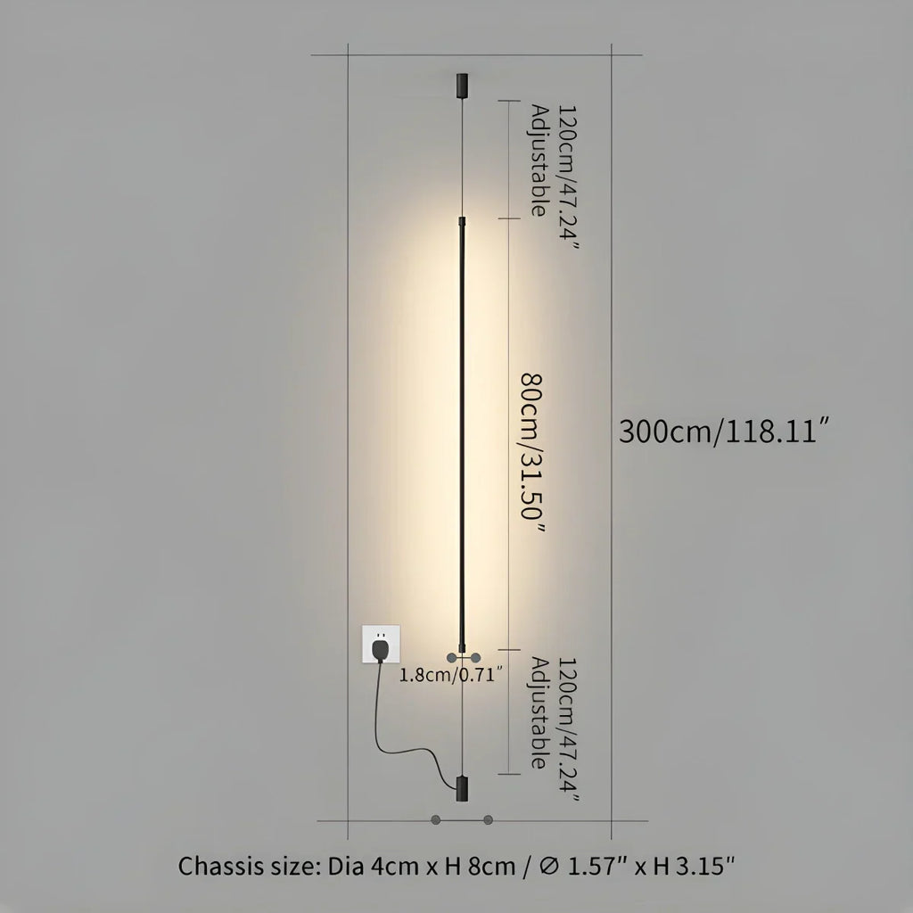 Moderne Langlinien-Deckenfluterlampe – Orntli