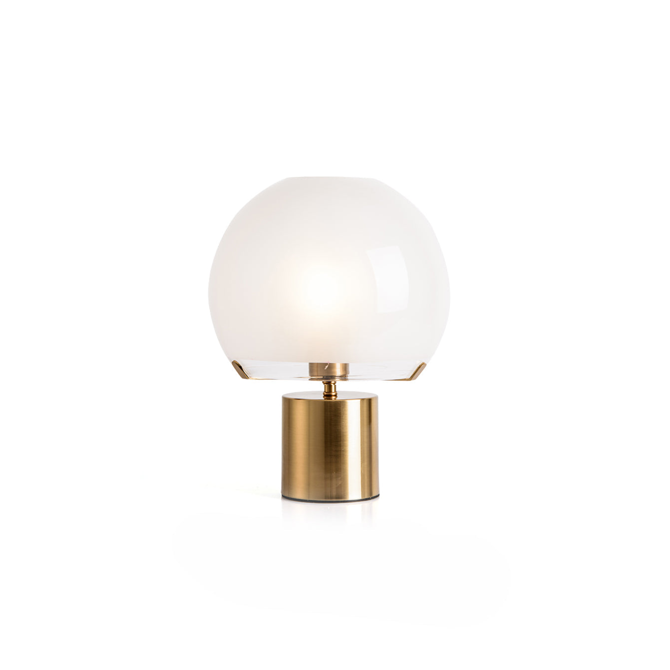 AuroraGlow | Retro Bordlampe med Matt Glasskule