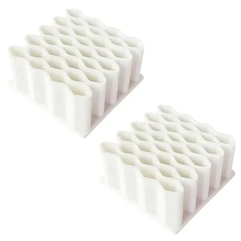 HONEYGRID Makeup Organizer With Honeycomb Grid For Clear Organization