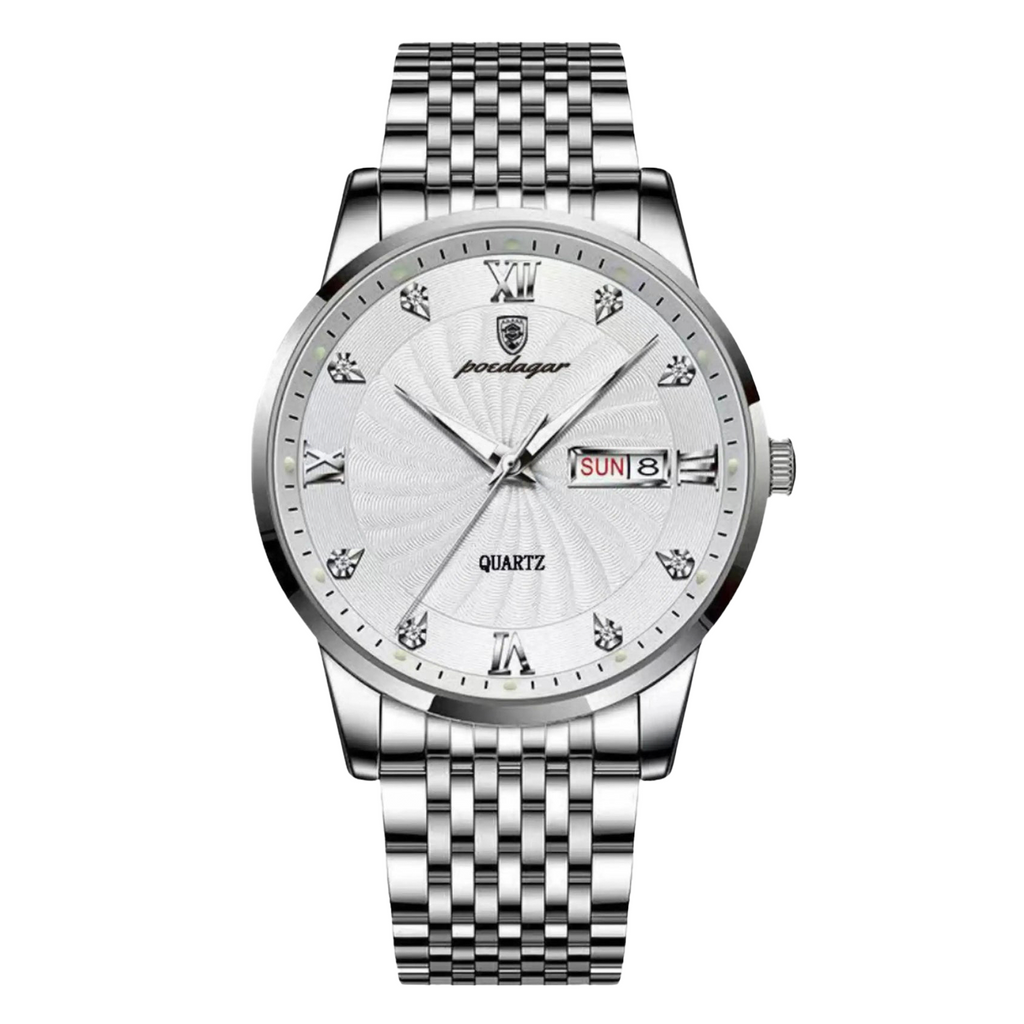 Benzin 40mm Kuvars Saat 316L Paslanmaz Çelik Kasa 3 ATM