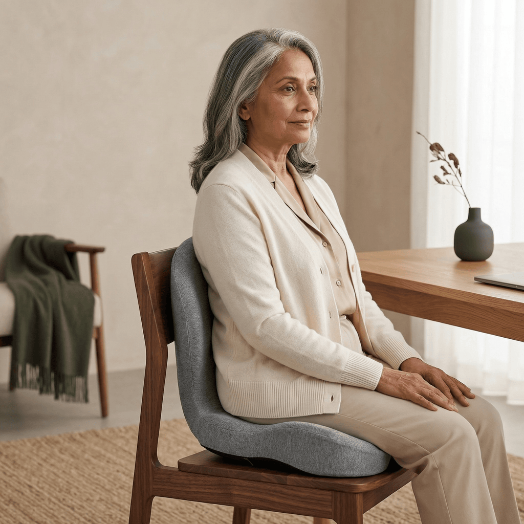 Ergonomisches Memory-Schaumstoff-Rücken- und Sitzkissen für Bürostuhl