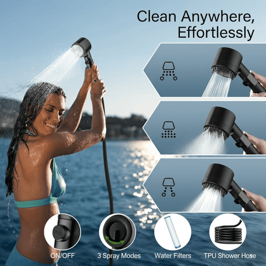 Compagnien Portable Camping Shower Kit for Outdoor Adventures