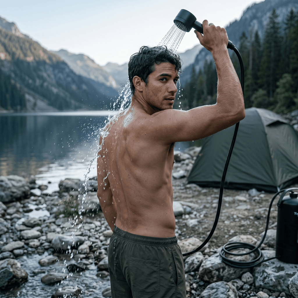 Compagnien Portable Camping Shower Kit for Outdoor Adventures