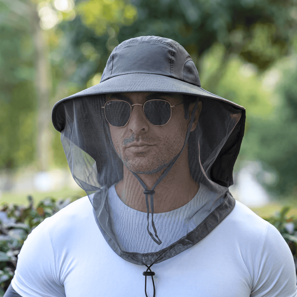 Mosquito Net Hat With Wide Brim For Outdoor Activities