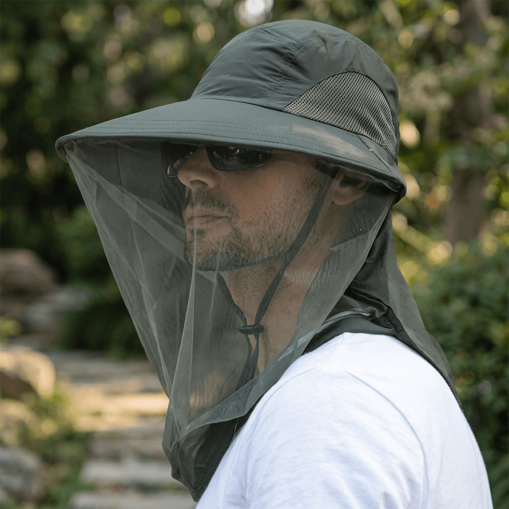 Mosquito Net Hat With Wide Brim For Outdoor Activities