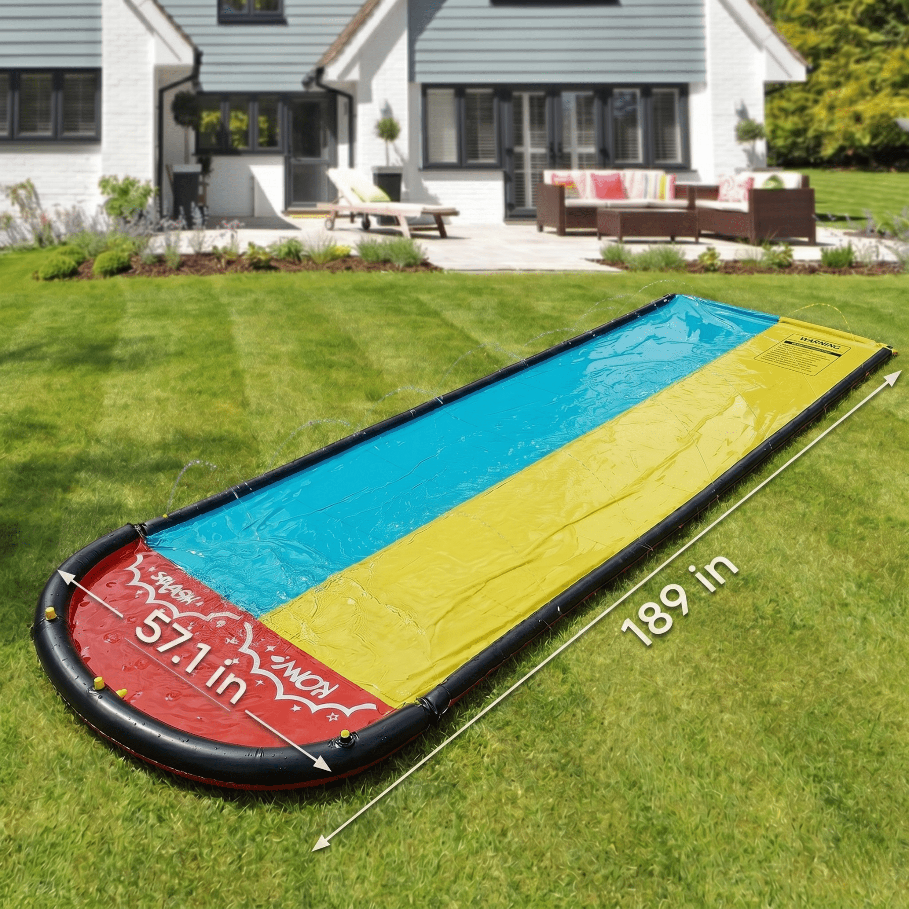 Backyard Inflatable Water Slide For Wet Summer Fun