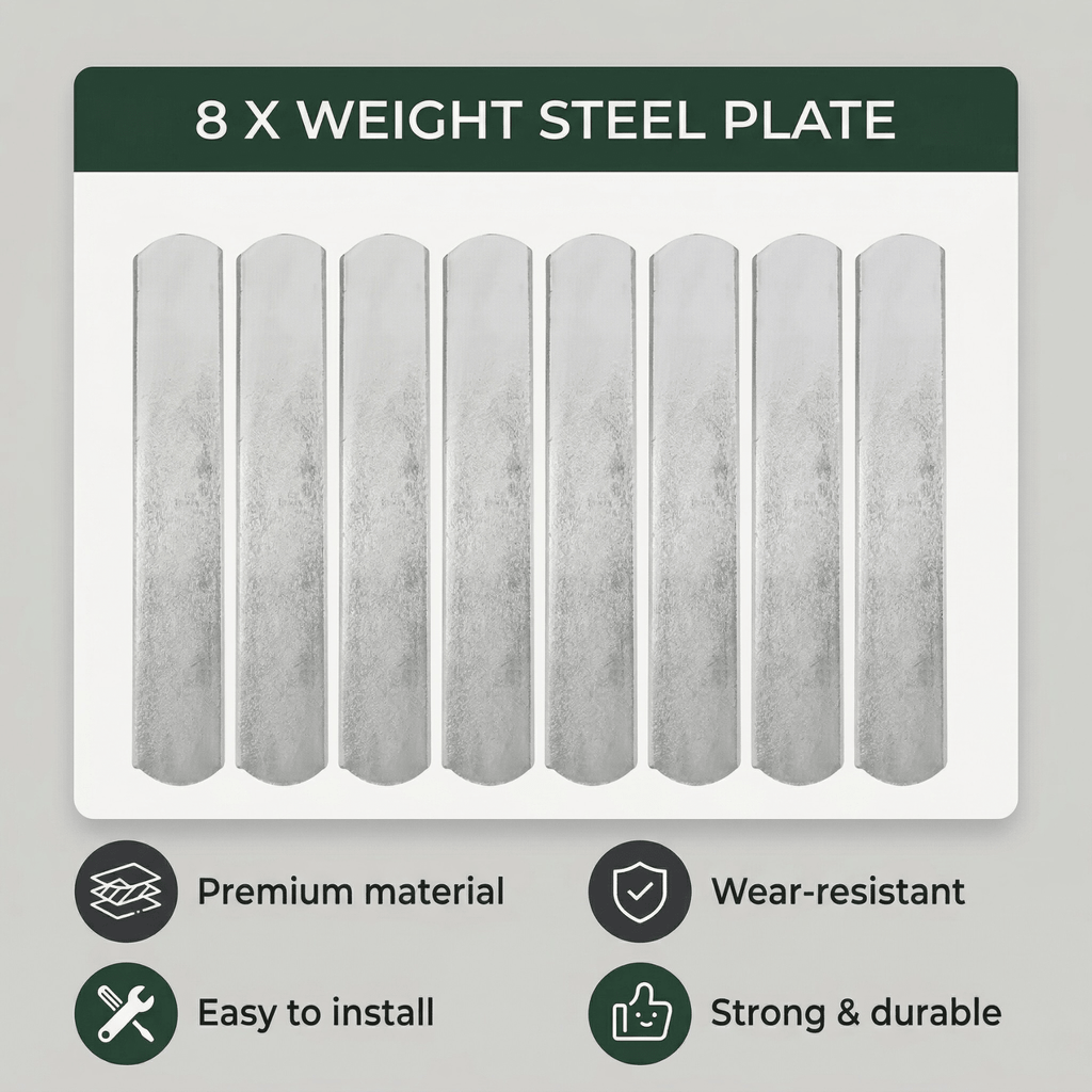 8-Piece Steel Weight Plates For Weighted Vests And Ankle Wraps
