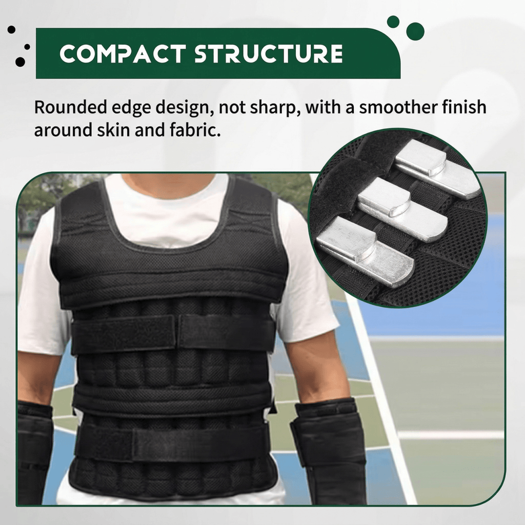 8-Piece Steel Weight Plates For Weighted Vests And Ankle Wraps