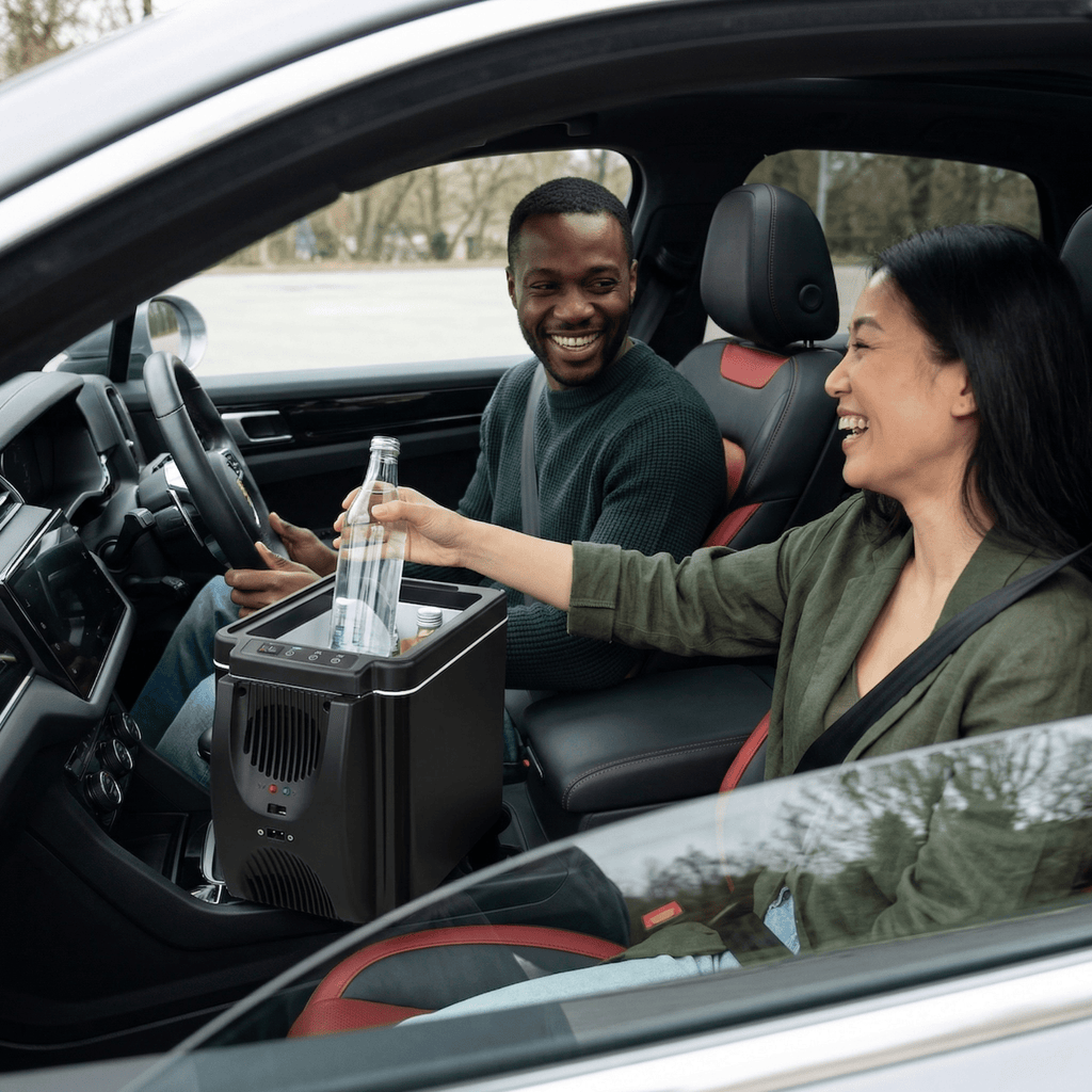 12V tragbarer Auto-Kühlschrank und Wärmer, 6-Liter-Kühlbox für Reisen