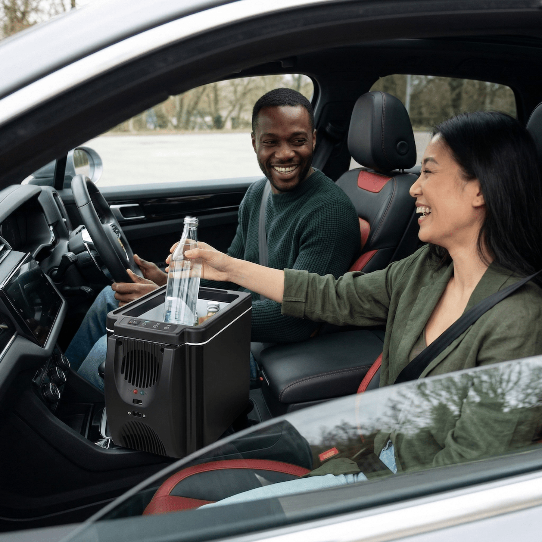 12V tragbarer Auto-Kühlschrank und Wärmer, 6-Liter-Kühlbox für Reisen