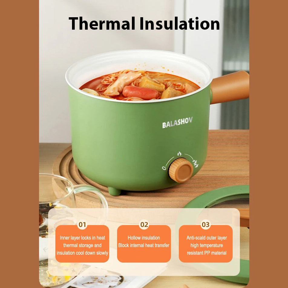 Kompakter elektrischer Antihaft-Reiskocher mit Mini-Hotpot, 110V/220V | Orntli