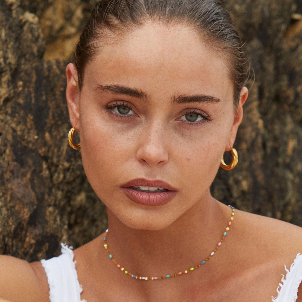 Rainbow Choker Halskjede AuroraLuxe For Trendy Motebevisste Fargerik Statement